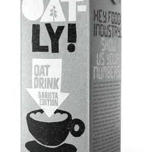 Oatly oat barista milk